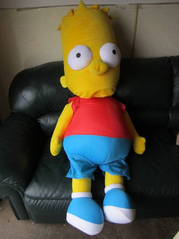 lot 52 image: Large Simpsons stuffed figure...