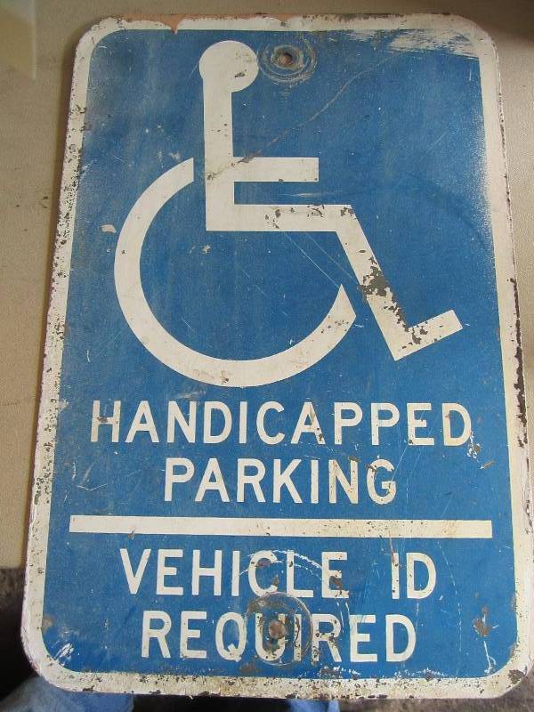 lot 88 image: Handicapped parking sign...