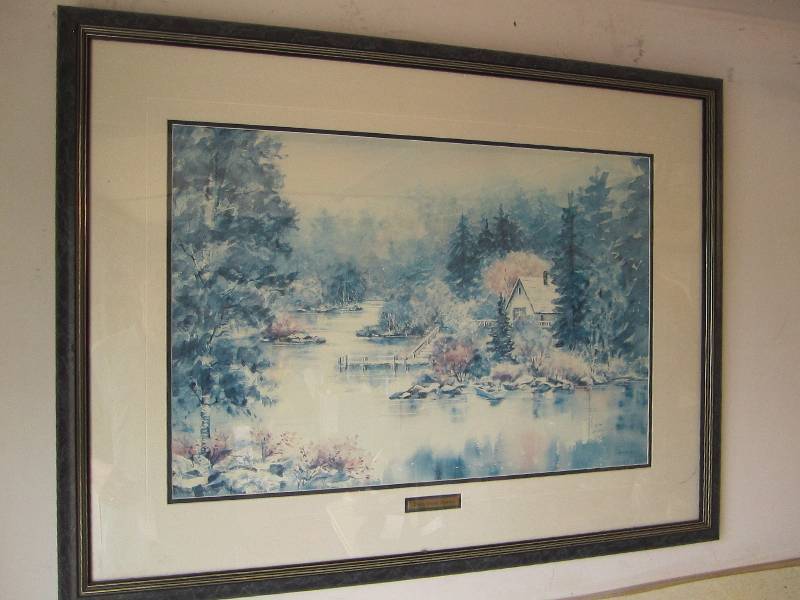 lot 116 image: North Woods Retreat signed numbered...