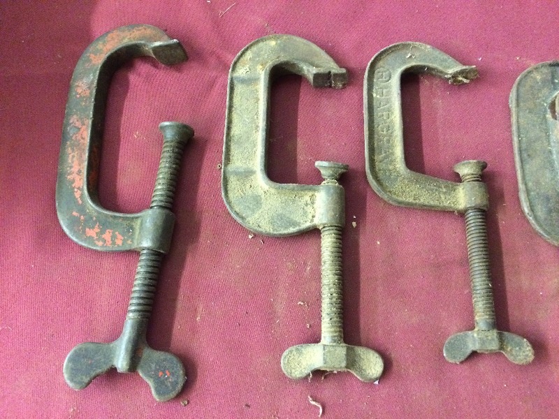 Vintage C-Clamps  lot of 10