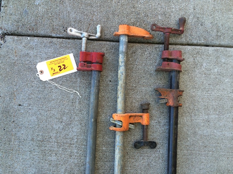 Wood Clamps  lot of 3   3, 3.5, 4 ft
