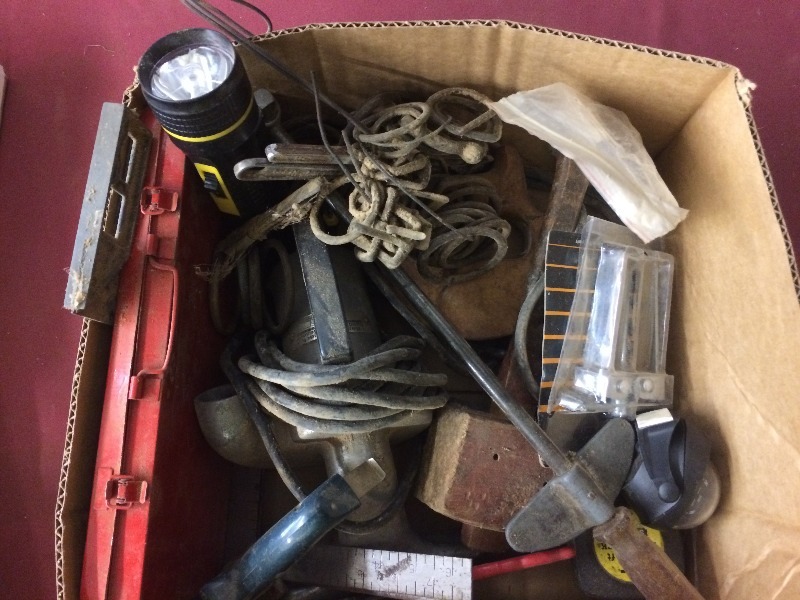 Misc Box Lot of items, tools