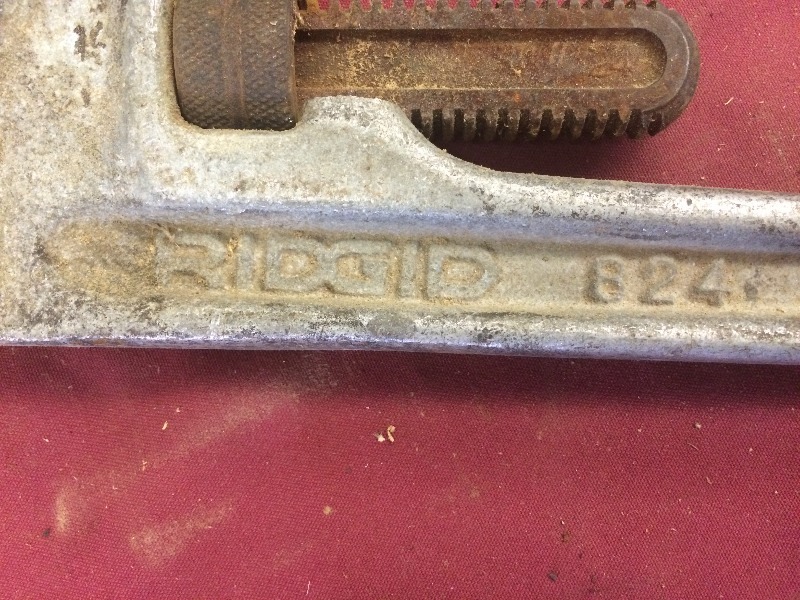 Ridged Pipe Wrench B24  - I believe this is a 24