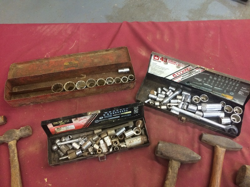 Assorted Sockets & Hammers - lot of 8