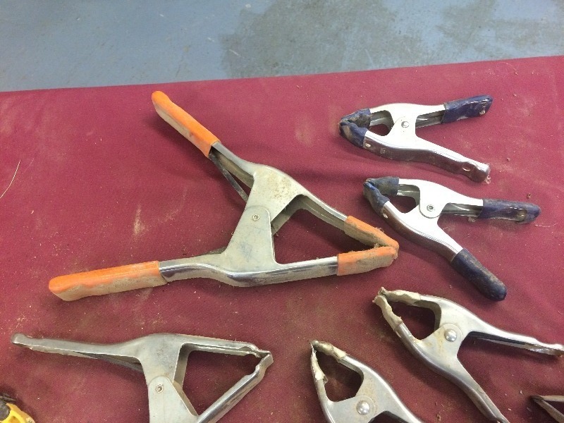 Assorted Clamps - some maybe vintage   lot of 19