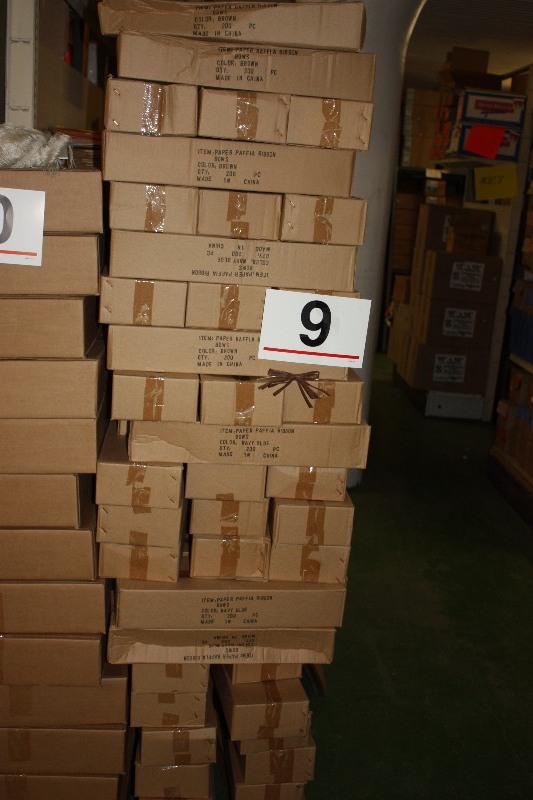 55 boxes of 200 Raffia Bows with twist ties