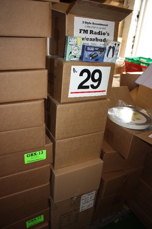 Approx. 800 FM radio sets with headphones. To $1600 retail.