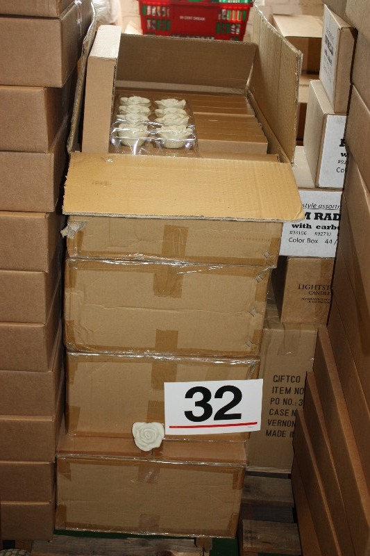 48 boxes of 12 floating battery operated candles.