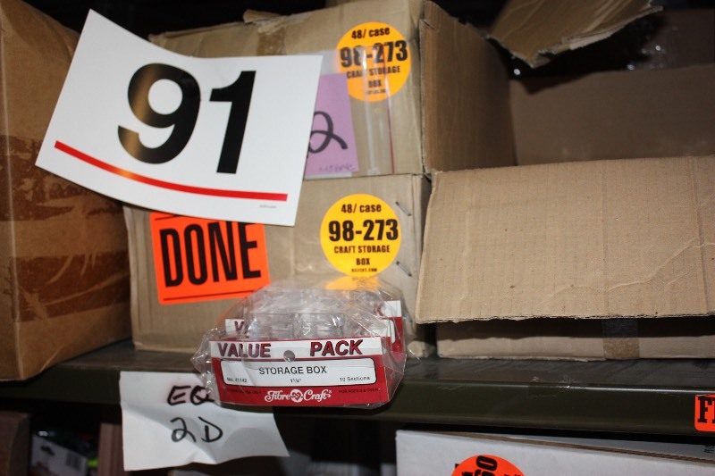 120 packages of Miniature 1-14 Stacking Storage Boxes.  $1.99 retail each.