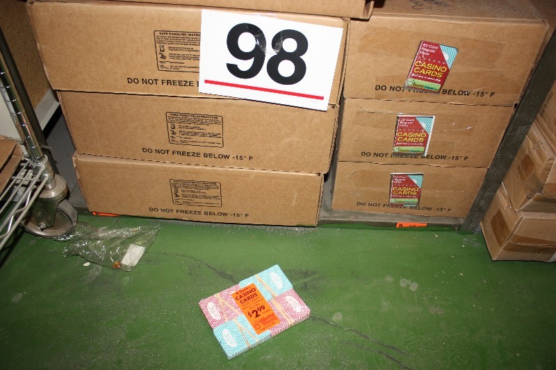2,112 Decks of Casino Playing Cards.  Over $1.00 deck retail.