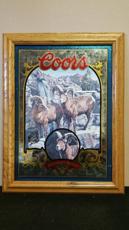 lot 55 image: Coors Nature Series Bighorn Sheep Mirror