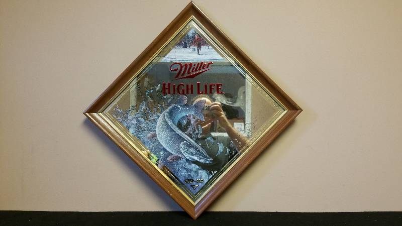 lot 64 image: Miller High Life Wild life Collectors Mirror by Scott Zoellick