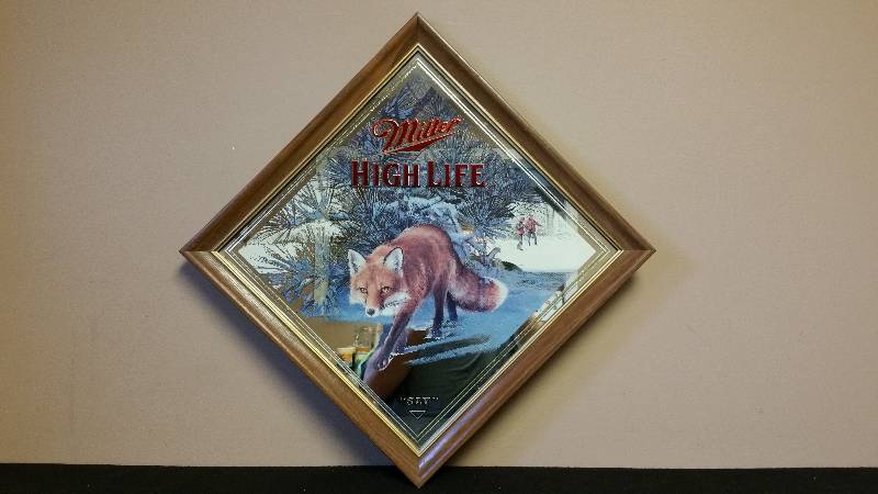 lot 66 image: Miller High Life Wild life Collectors Mirror by Scott Zoellick