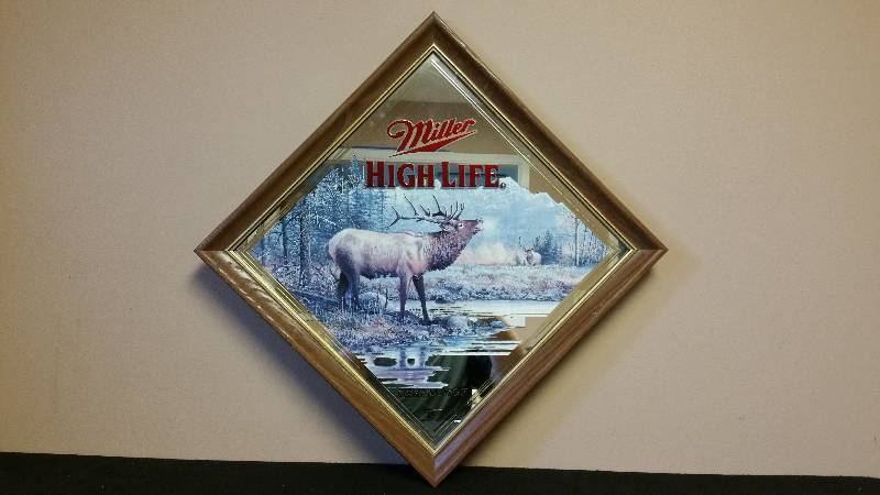 lot 67 image: Miller High Life Wild life Collectors Mirror by Scott Zoellick