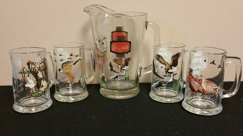 lot 70 image: Schmidt Beer Pitcher With Matching Mug