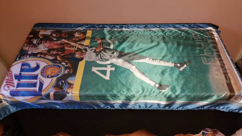 lot 107 image: Miller Lite Baseball Banner