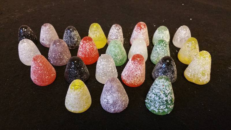 lot 25 image: Group of Glass Gum Drops