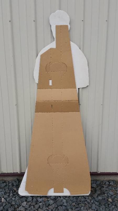 lot 133 image: Full Sized John Elway Coors Cardboard Advertising