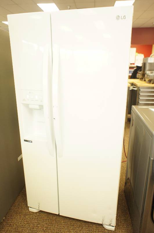 lot 1 image: NEW - LG LSXS22423 Side-by-Side Refrigerator - 32.8 - 21.9 cu ft - Smooth White