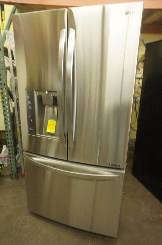 lot 3 image: NEW - LG LFXS30726S French Door Refrigerator - 35.7 - 29.8 cu ft - Stainless Steel