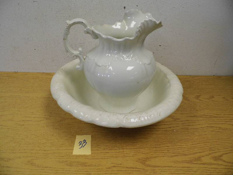 Antique Pitcher & Bowl