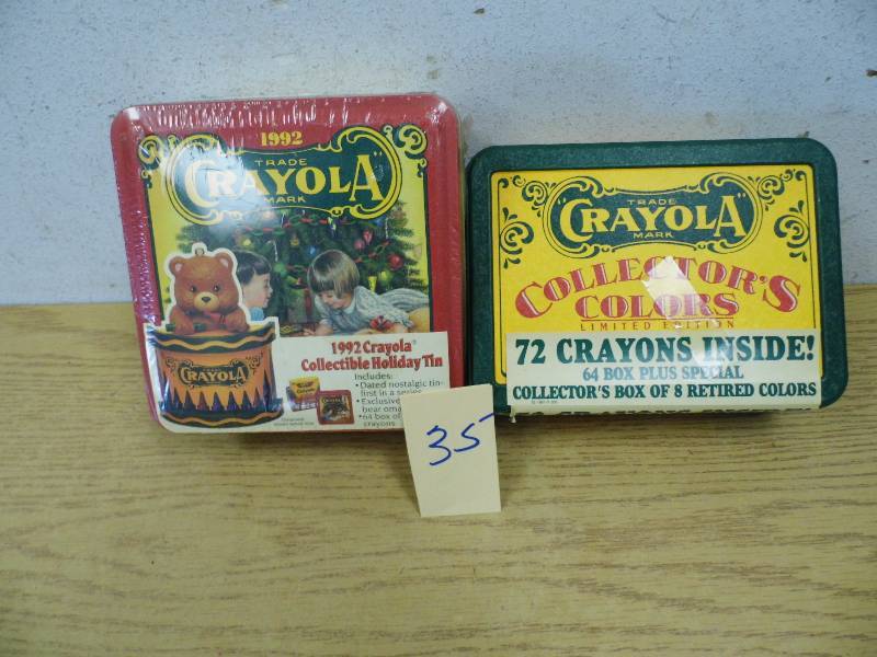2 New Crayola Collectible Tins - Sealed