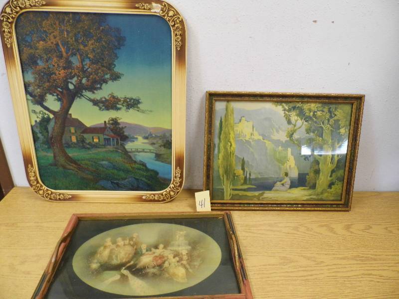3 Vintage Photos - Pics - Tray