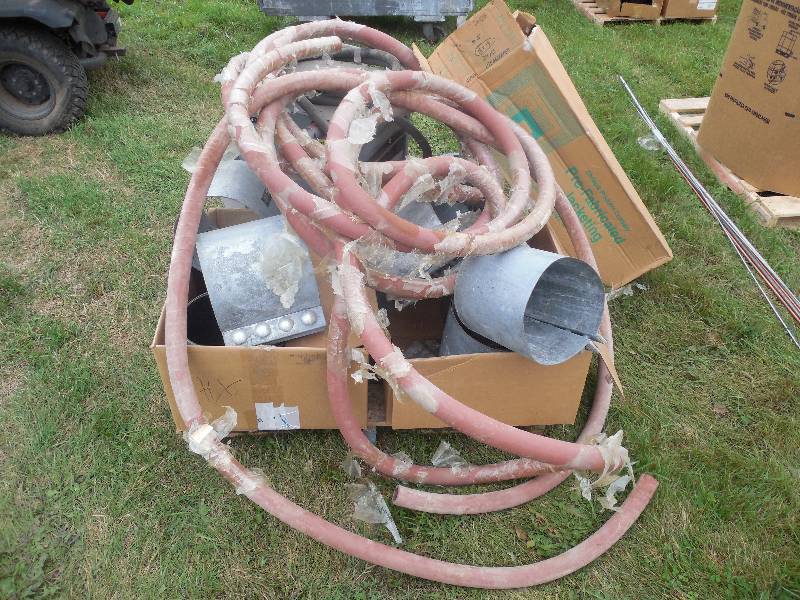 lot 76 image: PALLET LOT OF HEATER , HOSES , MISC.