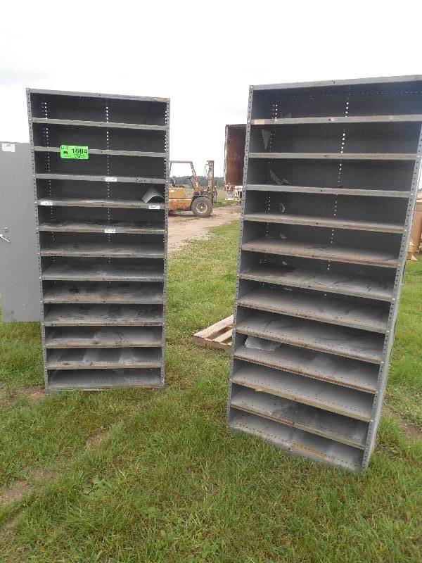lot 87 image: (2) METAL SHELVING UNITS