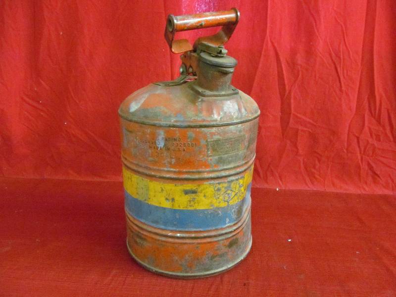 lot 143 image: Justrite Mfg. Co. safety can