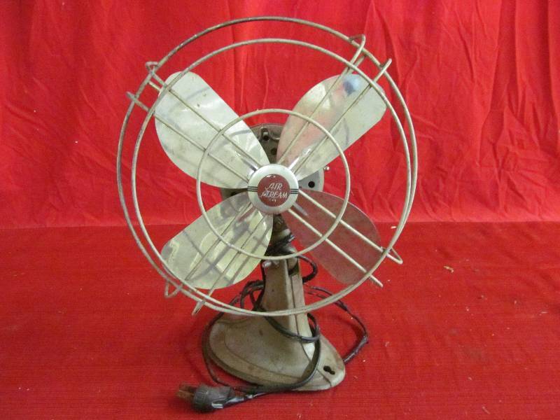 lot 155 image: vintage air stream table fan