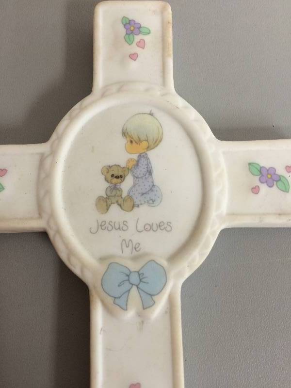 Jesus Loves Me Cross and ABC Bear Block