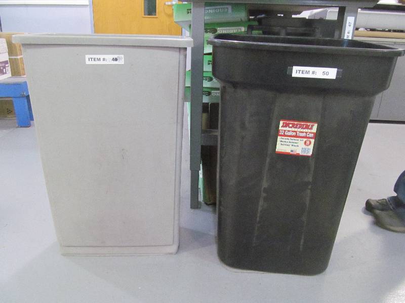 garbage cans