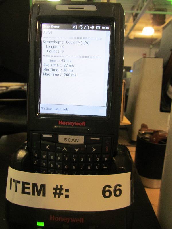Honeywell hand scanners