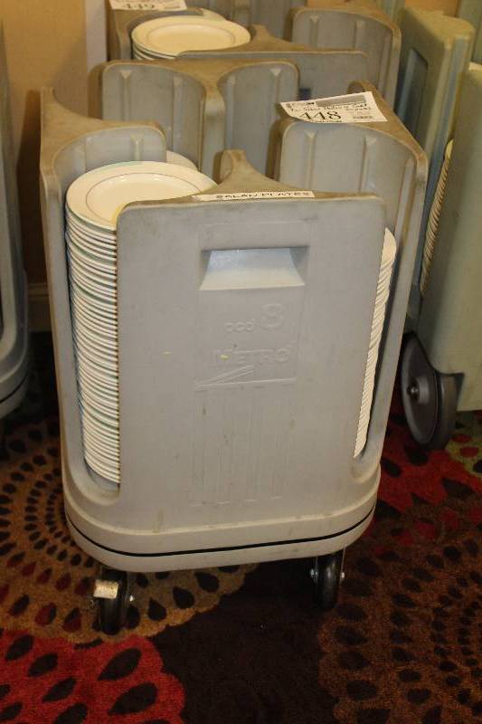 lot 448 image: Lot of (Approximately 150) 7in. Salad Plates w Cart