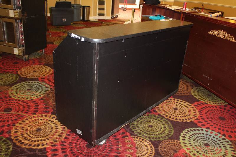 lot 480 image: Wheeled Black Bar w Sink