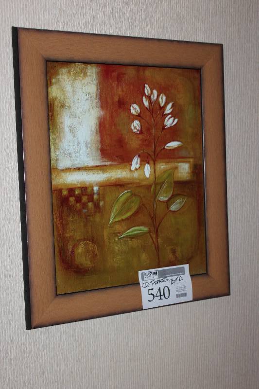 lot 540 image: Lot of (2) Framed Wall Art