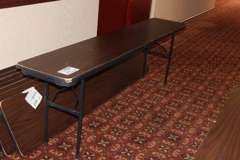 lot 496 image: Lot of (4) Folding Speaker Tables