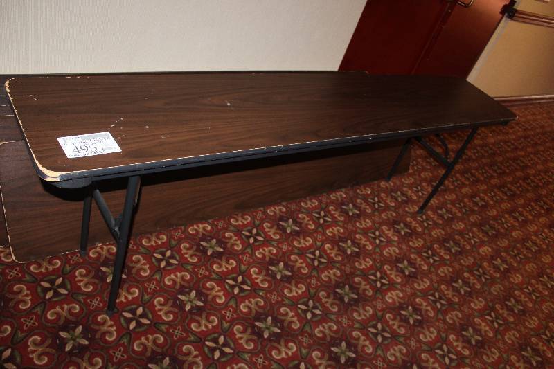 lot 495 image: Lot of (4) Folding Speaker Tables
