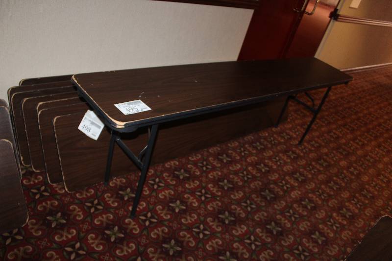 lot 497 image: Lot of (4) Folding Speaker Tables