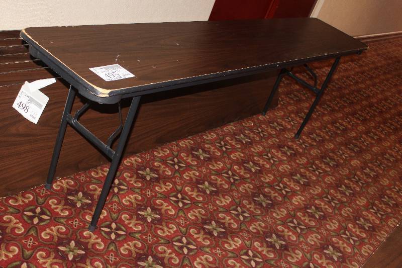 lot 499 image: Lot of (4) Folding Speaker Tables