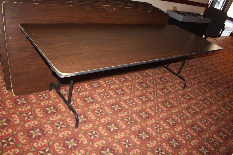 lot 534 image: Lot of (4) Folding Conference Tables