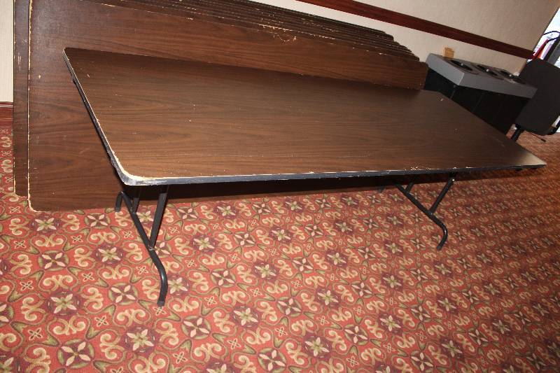 lot 535 image: Lot of (4) Folding Conference Tables