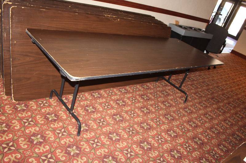 lot 536 image: Lot of (2) Folding Conference Tables