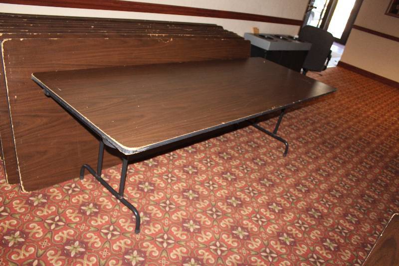 lot 529 image: Lot of (4) Folding Conference Tables