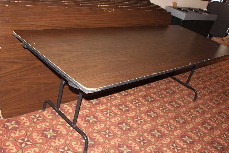 lot 532 image: Lot of (4) Folding Conference Tables