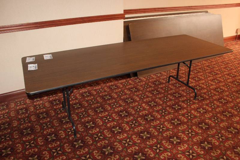 lot 346 image: Lot of (3) Folding Conference Tables