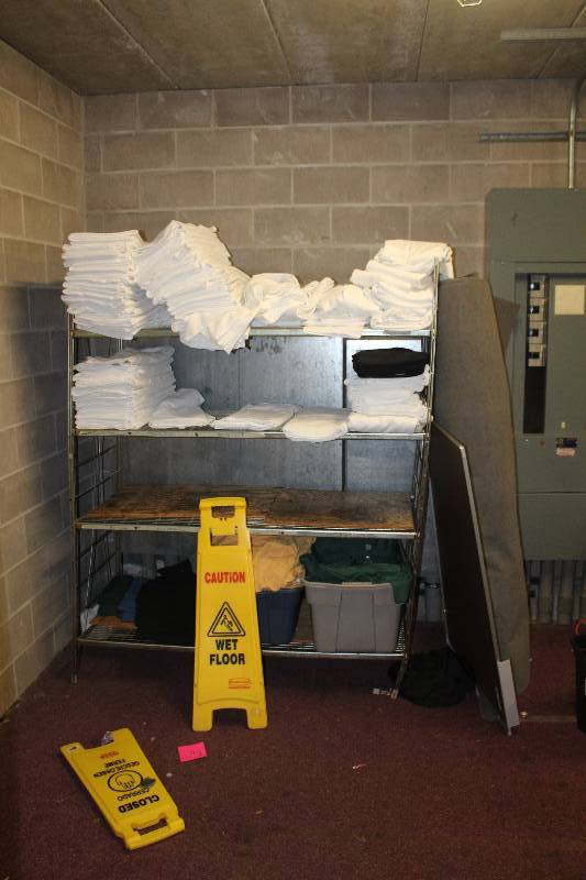lot 349 image: Contents of Room Including Linens, Containers, 2-Shelves