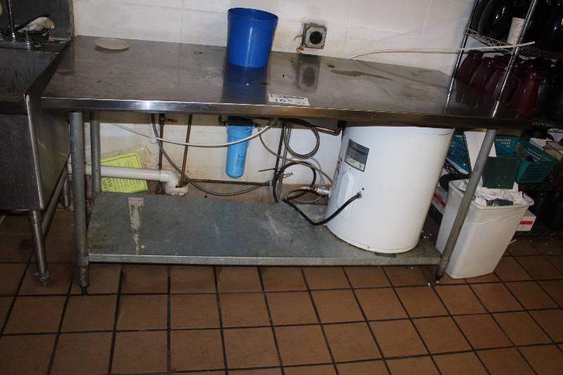 lot 16 image: Commercial NSF Stainless Steel Work Table