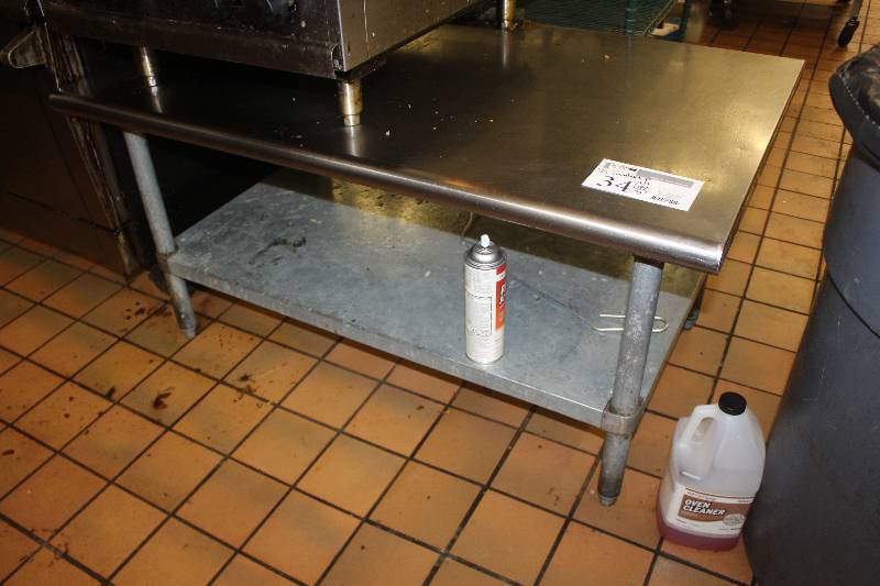 lot 34 image: Stainless Steel Work Table